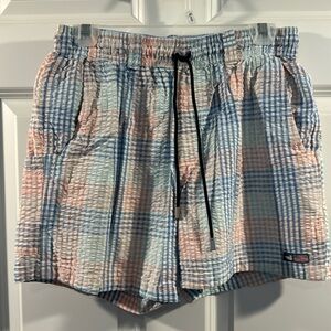 Southern Marsh AXS seersucker swim trunks 5” inseam